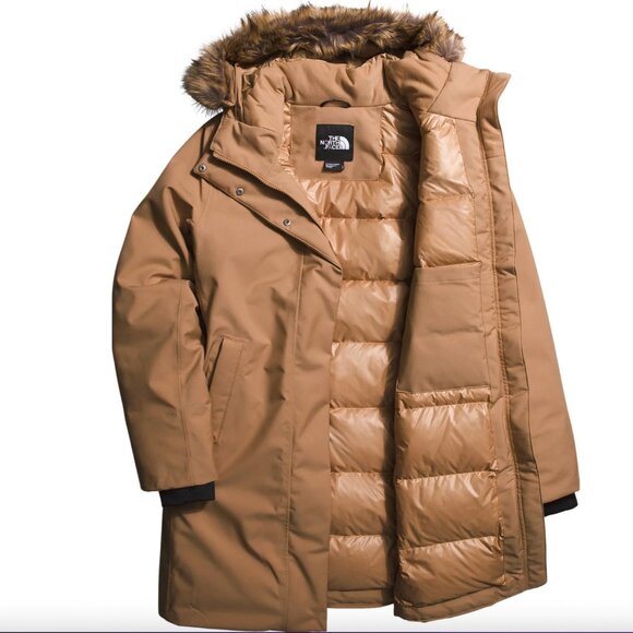 THE NORTH FACE Womens 3X Arctic Parka 600 Fill Goose Down Faux Fur Hood Coat - Picture 1 of 13